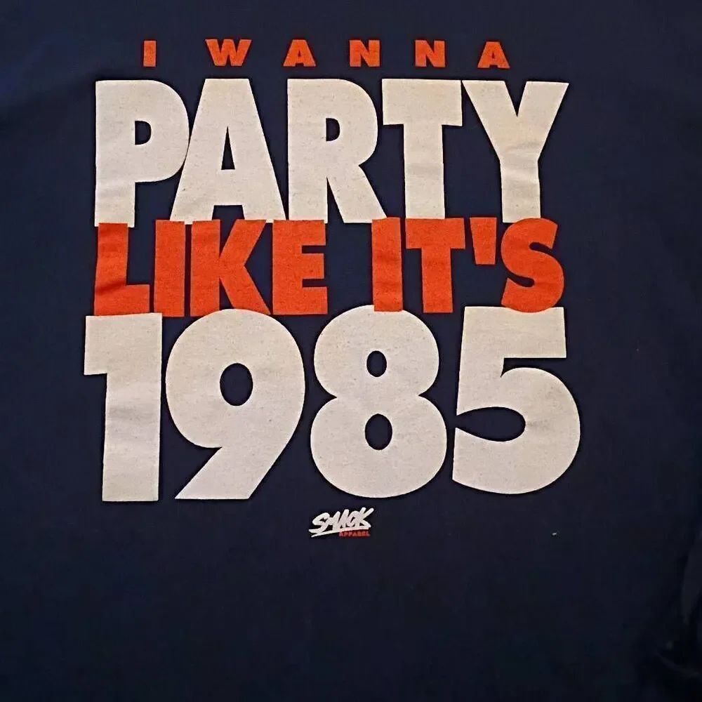 I Wanna Party Like It's1985 Smack Apparel, Long Sleeved T-shirt Brand Gildan U
